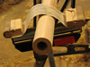 mast and sanding jig close up
